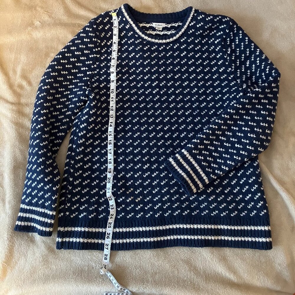 Bean's Large Classic Ragg Wool Sweater, Crewneck Bird's-Eye - Picture 2 of 8